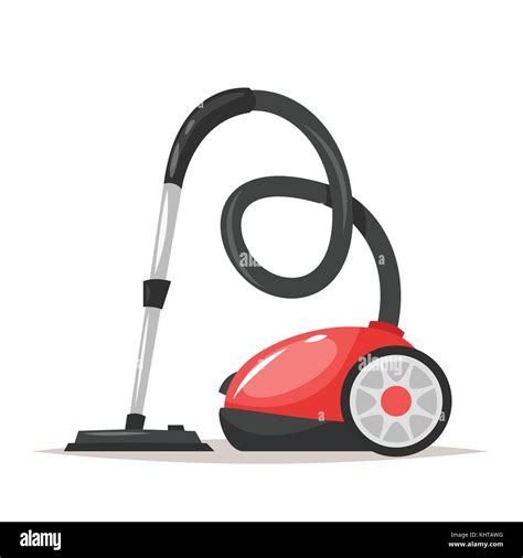 Vector Cartoon Style Illustration Of A Vacuum Cleaner Isolated On White Background Stock Vector