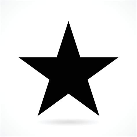 Símbolo De Estrella Negra Icono De Vector 7644306 Vector En Vecteezy