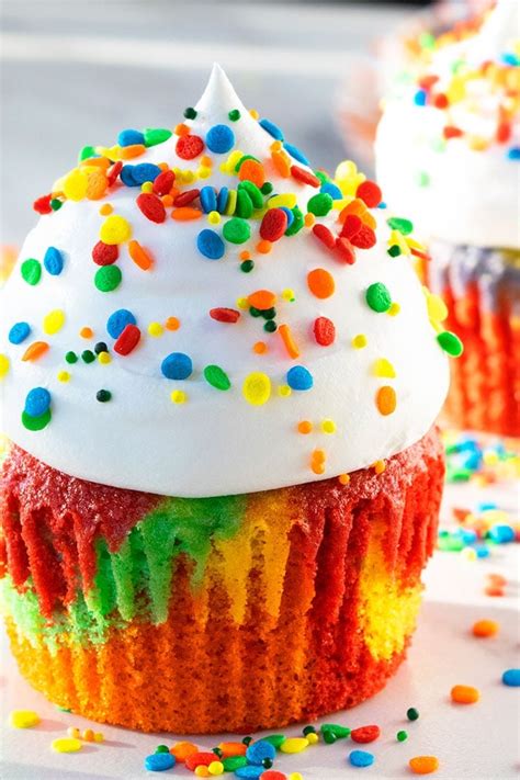 Rainbow Cupcakes With Cake Mix Cakewhiz
