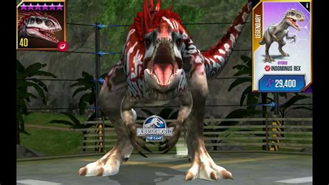 Level 40 Indominus Rex Indominus Rex Jurassic World The Mobile Game