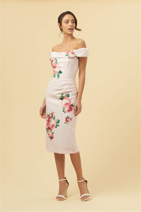 The Pretty Dress Company Thea Lamour Florall Motif Pencil