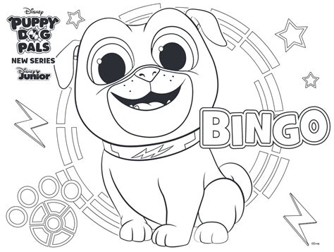 These puppies are best friends. Puppy Dog Pals Coloring Pages To Print
