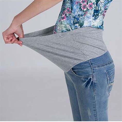 Plus Size Maternity Jeans Skinny Belly Care Pants For Pregnant Women