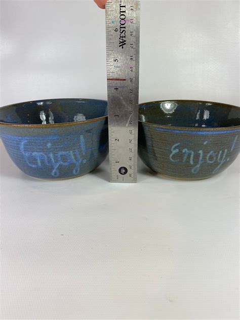 Hand Painted Bowls Set Of 2 Etsy