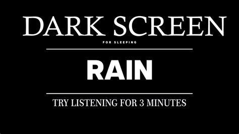 Rain Sounds For Sleeping Black Screen 24 Hours No Ads Relaxing Sleep