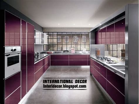 Purple Kitchen Interior Design And Contemporary Kitchen