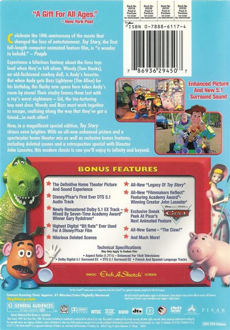 Disney Pixar Toy Story 10th Anniversary Edition 2 Disc Dvd Thx Dts Ebay