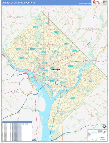 Zip Code Map Dc Area Map Of World