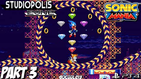 Sonic Mania Gameplay Walkthrough Part 3 Studiopolis Zone Ps4 Lets