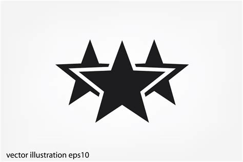 3 Star Icon Custom Designed Icons ~ Creative Market