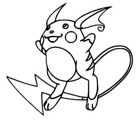 Coloriages Pokemon Raichu Dessins Pokemon