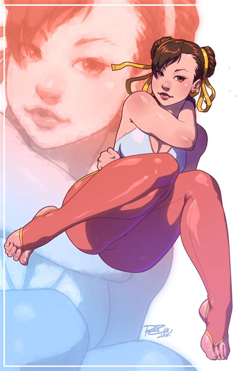 Robaato Chun Li Capcom Street Fighter 1girl Breasts Brown Eyes