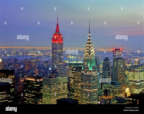 Empire State Building Chrysler Building Stock Photo Alamy