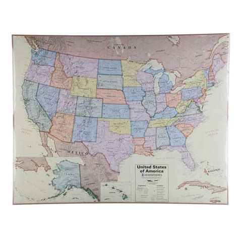 Usa Boardroom Laminated Wall Map In With Images Wall Maps Map