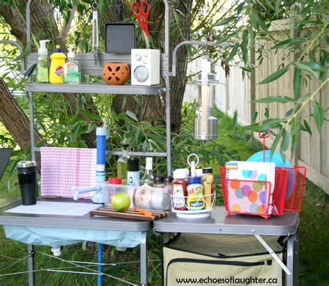 Whether you're new to camping or a pro camper extraordinaire, we've got all sorts of projects to improve your camping trips! Organizing A Camping Kitchen - Echoes of Laughter