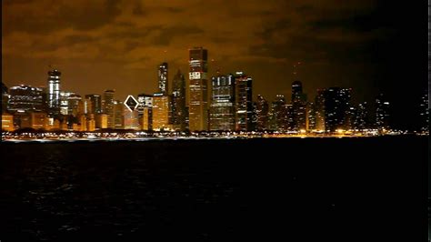 Chicago Skyline At Night In Hd Youtube