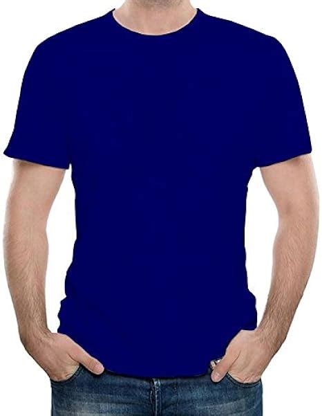 Buy Plain Royal Blue T Shirt Premium Cotton Regular Wear Royal Blue