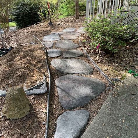 Diy Large Concrete Stepping Stones Shaped Like Natural Stone Concrete