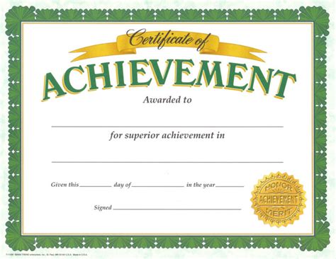 Certificate Of Achievement Template Certificate Templates In Student