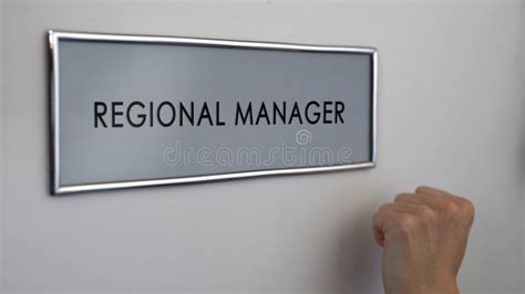 Regional Manager Office Door Hand Knocking Business Department