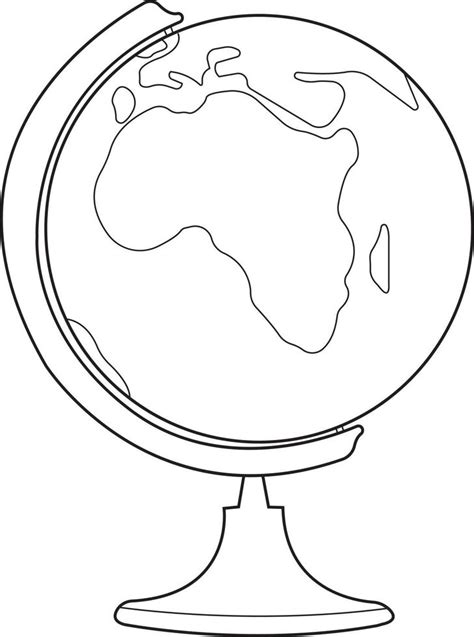 Globe Line Art Illustration 10826224 Vector Art At Vecteezy