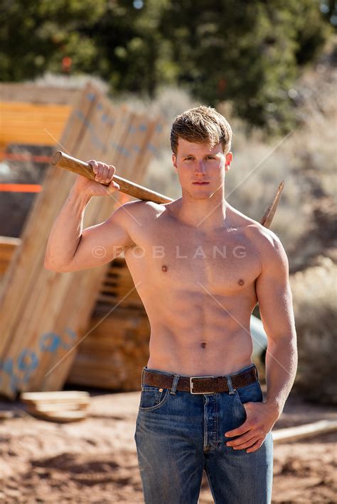 Hot Shirtless Construction Worker Rob Lang Images Licensing And