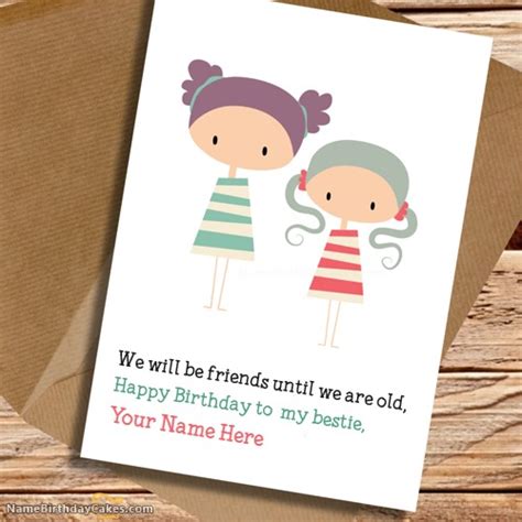 A birthday cake is always good, but to me, a sister with a birthday cake is undoubtedly great. Cute Birthday Card for Sister With Name