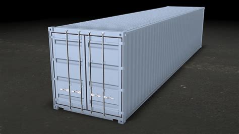 Iso Container 1aa Std 40 12m 3d Cad Model