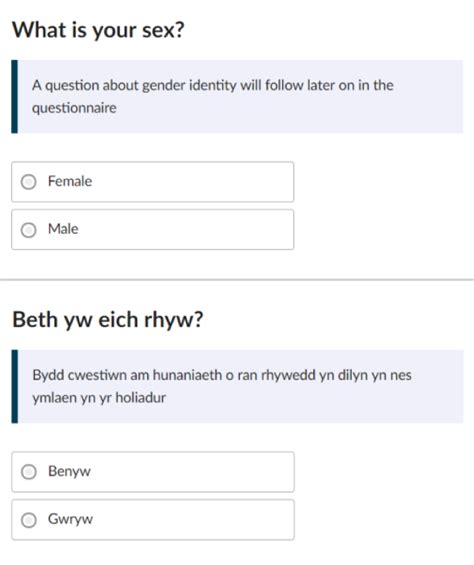 sex and gender identity question development for census 2021 office for national statistics