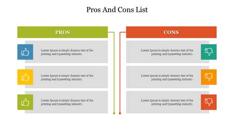 Pros And Cons List Google Slides And PowerPoint Templates
