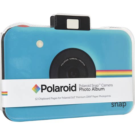 Polaroid Snap Camera Scrapbook Album Blue Pl2x3sbsnapbl Bandh