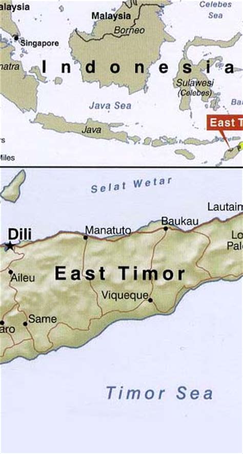 East Timor Maps Including Outline And Topographical Maps