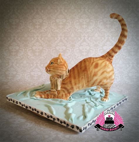 One Cool Cat — Animal Buttercream Filling Cat Cake Gravity Cake