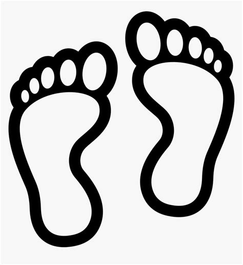 Foot Png Black And White Foot Area Barefoot Black And White