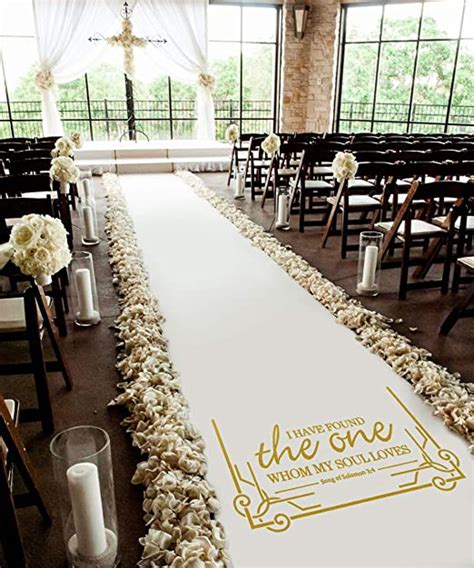 You'll want a floaty and relaxed dress with a graceful look. Aisle Runners with string Gold & White Wedding Aisle ...