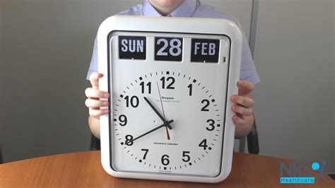 Large Calendar Wall Clock Review Youtube