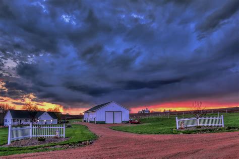 Storm At Sunset Photograph By Dale Kauzlaric Fine Art America