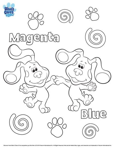 Blues Clues Printable Coloring Pages Printable Form Templates And Letter