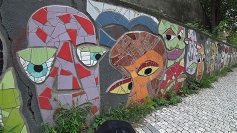 Mosaic Graffiti Wall Prague Youtube