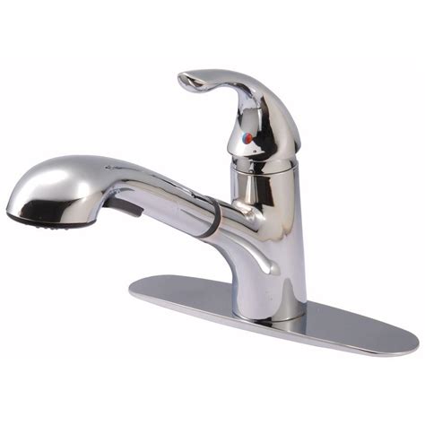 Home depot kitchen faucets baansalinsuites com. Ultra Faucets Single-Handle Pull-Out Sprayer Kitchen ...