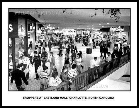 Shoppers At Eastland Mall Charlotte Nc Millican Pictorial History
