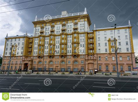 Moscow Russia July 30 2017 The Embassy Of The United States Of