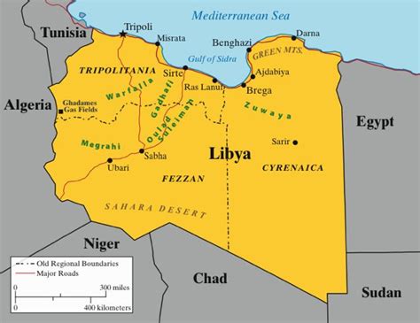 Map Of Tribes Map Libya Sahara Desert