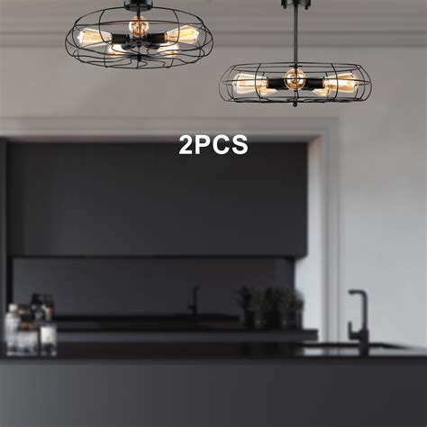 They neither have down rod nor canopy like other ceiling fans. 2 Industrial 5-Light Fan Style Semi-Flush Mount Ceiling ...