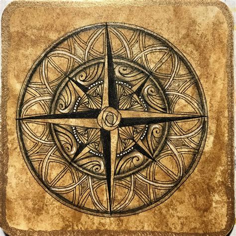 Compass Rose II Art Print By Laura Story X Small Compass Rose