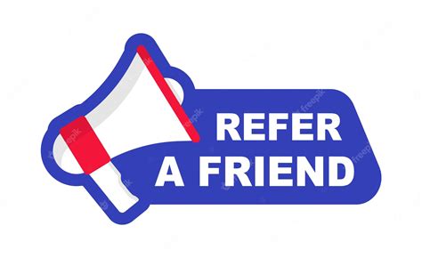 Premium Vector Refer A Friend Banner Referral Program Badge With