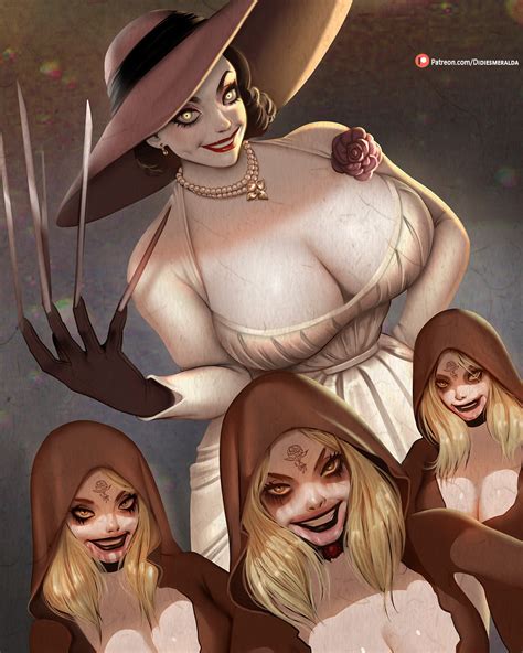 Rule 34 4girls Alcina Dimitrescu Bela Resident Evil Big Breasts