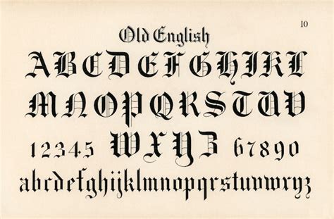 Fuentes De Caligrafía Inglesas Antiguas De Draughtsmans Alphabets Por