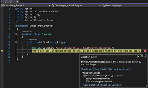 Eseguire Il Debug Con Il Debugger Jit Visual Studio Windows