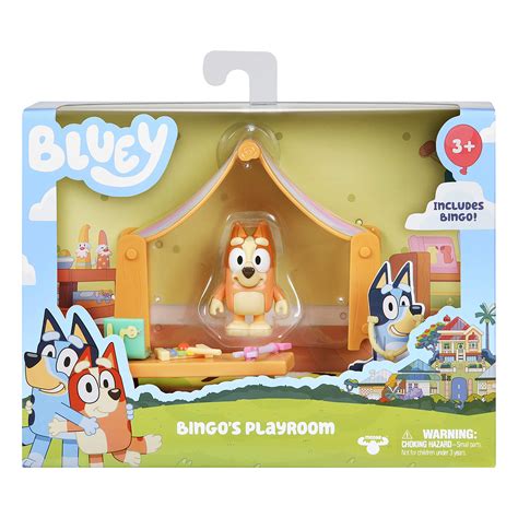 Bluey Bingos Playroom Official Collectable Play Set With Articulated 2